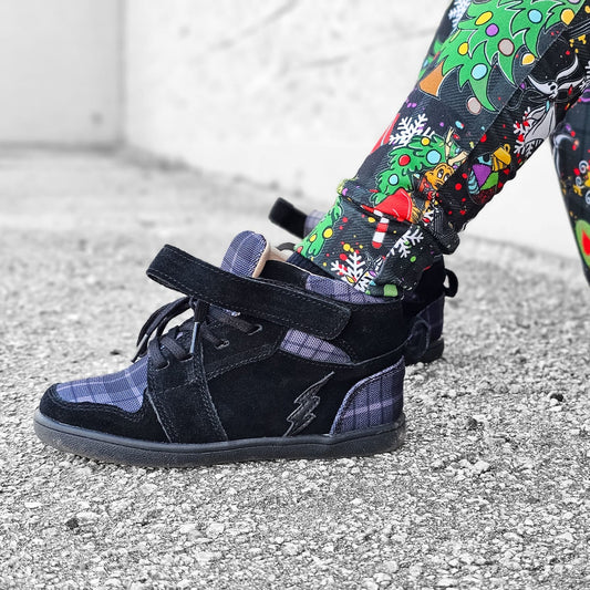 Slate Plaid Sneaker